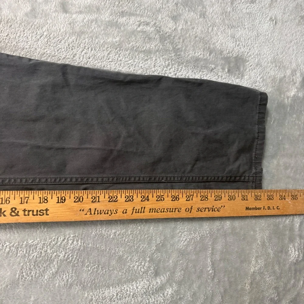 Levi's 514 Straight Fit Pants Mens 34x32 Charcoal Gray Twill Cotton